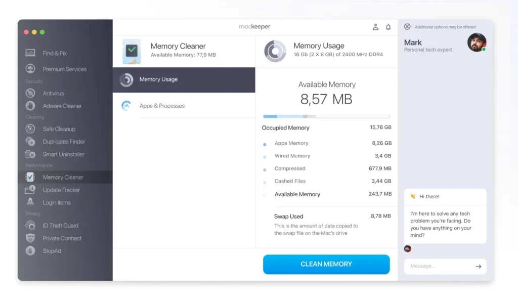 Mackeeper scherm