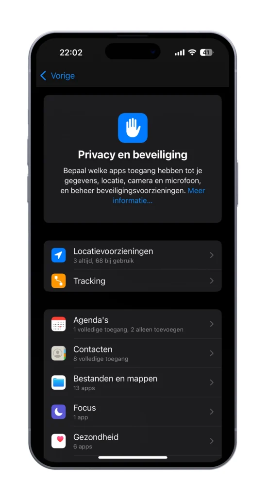 Privacy iPhone