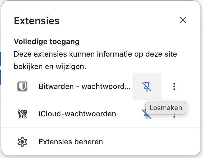 Stap 7: Extensie vastzetten
